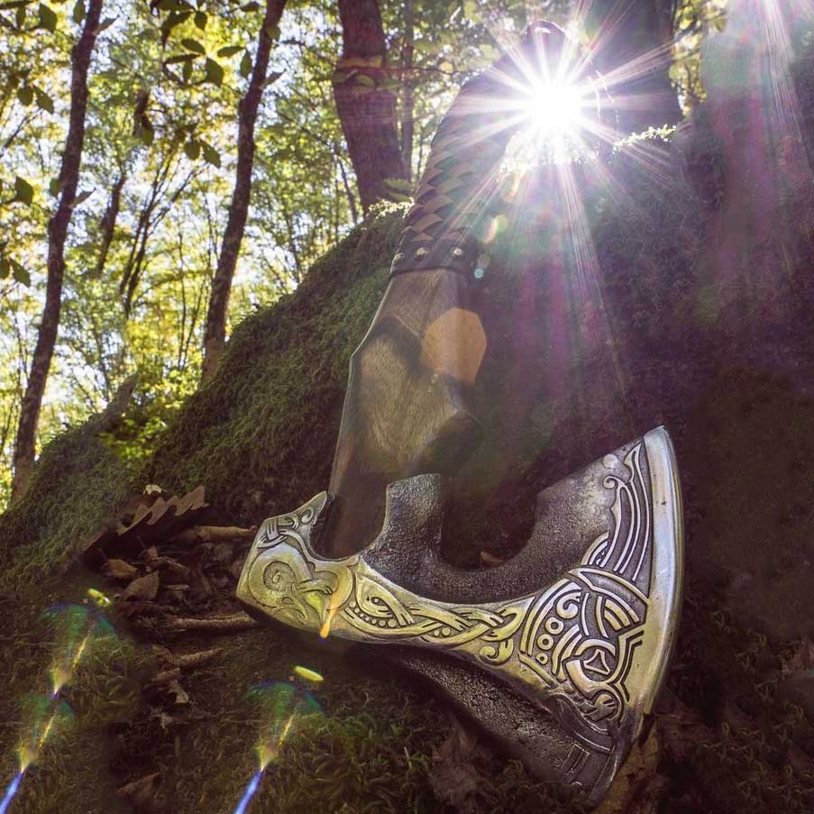Odin's Viking Axe Best Outdoor Survival Viking Nordic Axe | Wedding Gift, Anniversary Gift, Best Gift's For Him
