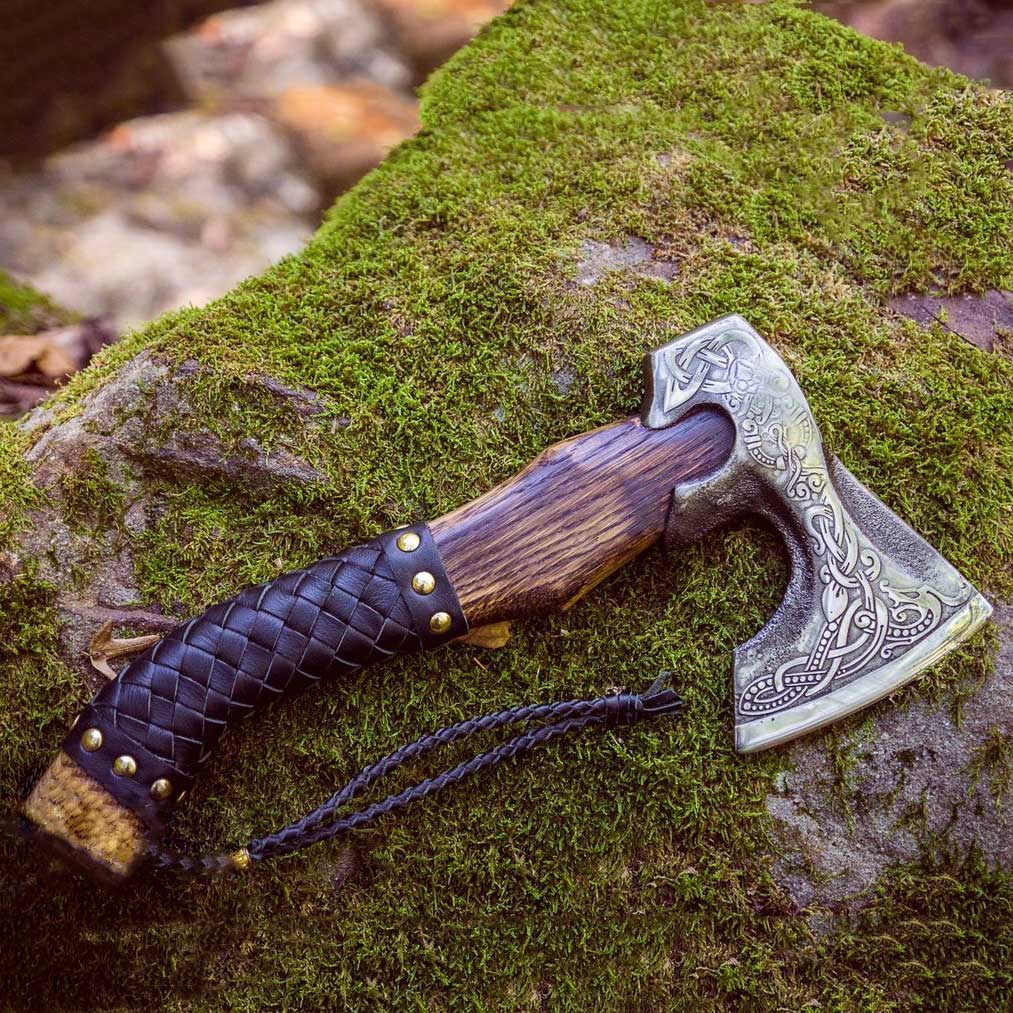 Fully Hand-Forged Vine Viking Axe Best Gift | Wedding Gift, Anniversary Gift, Christmas, Best Gift For Him